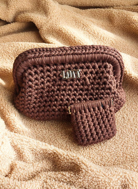 Brown clutch Studio Lott