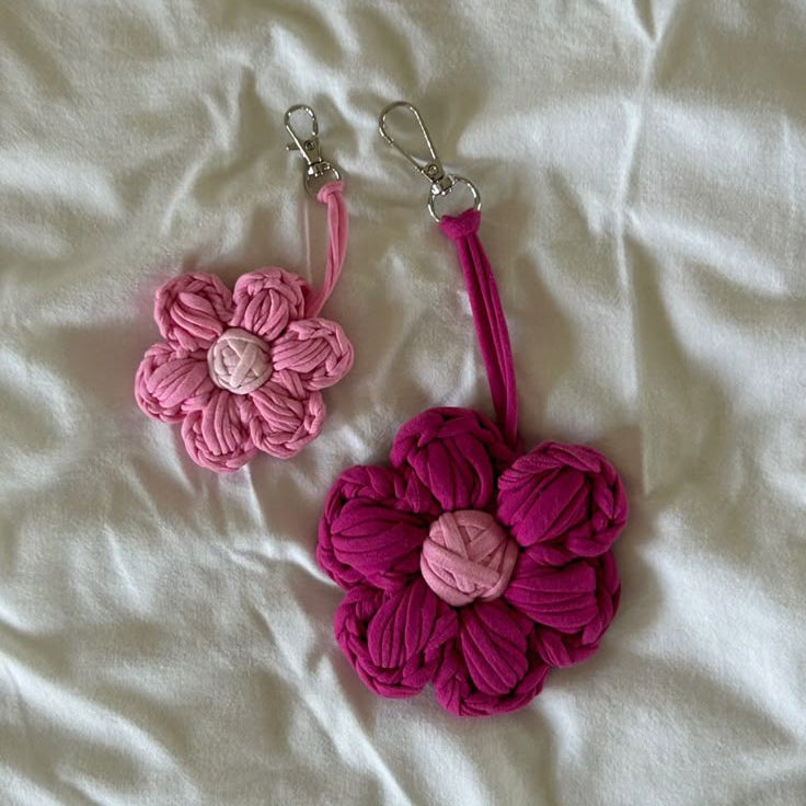 Crochet_Keychain_Flower