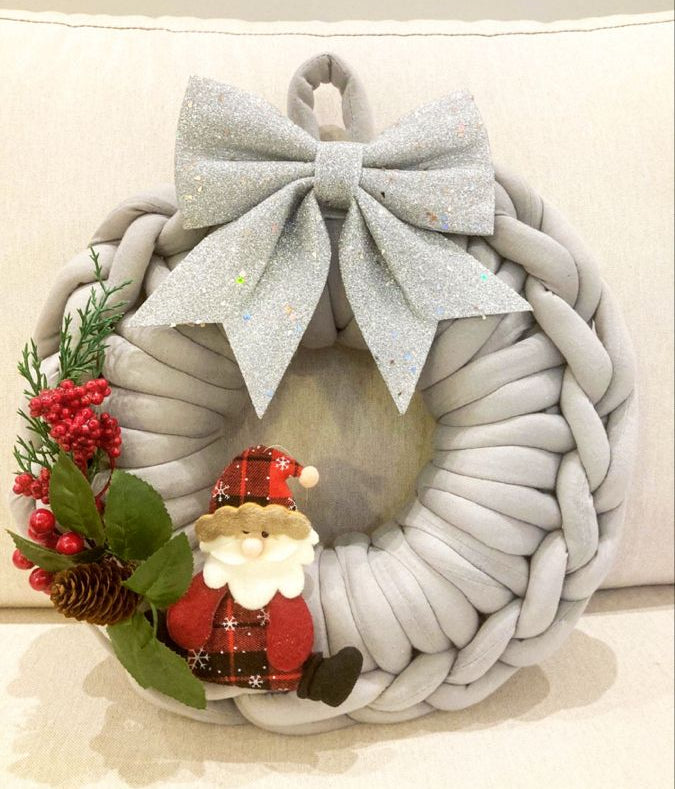 Workshop kerstkrans grijs