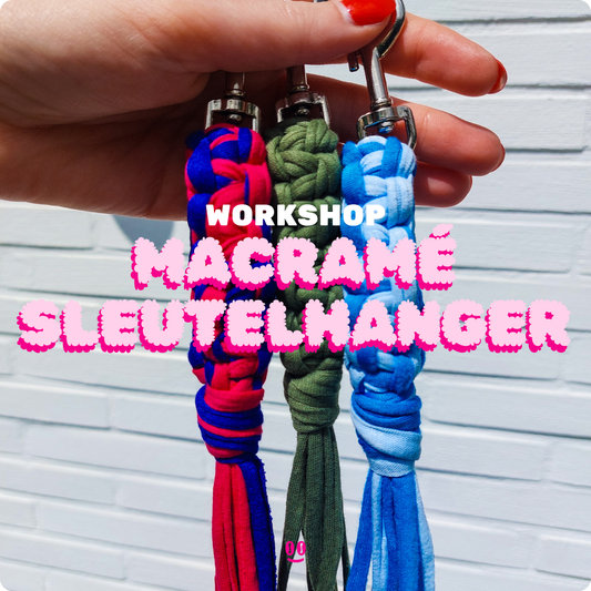 Macramé Sleutelhanger