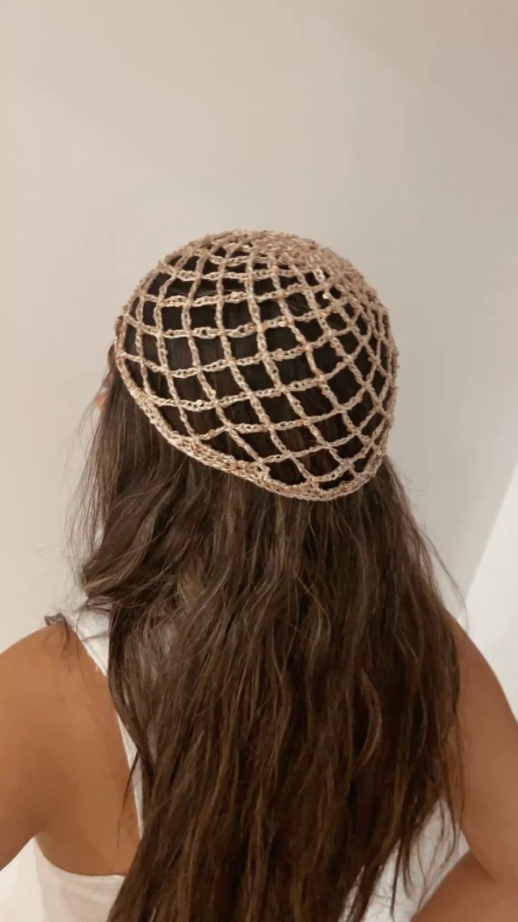 Glitter Mesh Gehaakt Festival mutsje