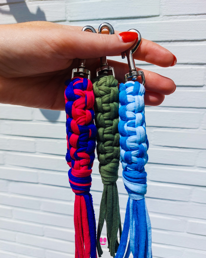 Macramé keychain tassel