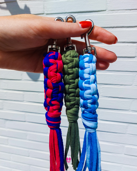 Macramé keychain tassel