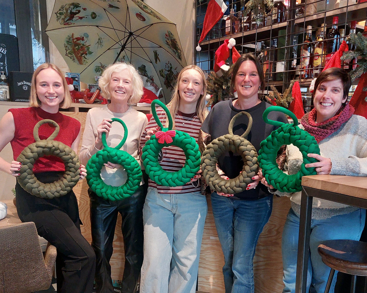 Workshop Chunky Kerstkrans resultaat 